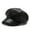Black, variant on Beret Duck Tongue Cap Winter Hat PU Octagonal Cap Leather Cap Fashion Korean Version Female Short Eaves Classic