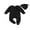 Black, variant on Michellecmm Baby Girls Boys Footies Rompers Infant Clothes Solid Color Crew Neck Long Sleeve Zipper Fall Bodysuits with Hat