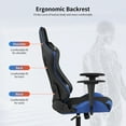 thumbnail image 2 of BestOffice Ergonomic Gaming Chair, Lumbar Support, Rolling Swivel for Men, Women(Blue), 2 of 7