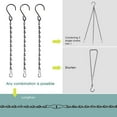 thumbnail image 4 of Chain for Hanging Plants, 10 Inch Black Plant Chains for Hanging Planter Baskets Kits with Hooks for Bird Feeder Wind Chime, Small Chains Perfect for Indoor Outdoor Decor., 4 of 7