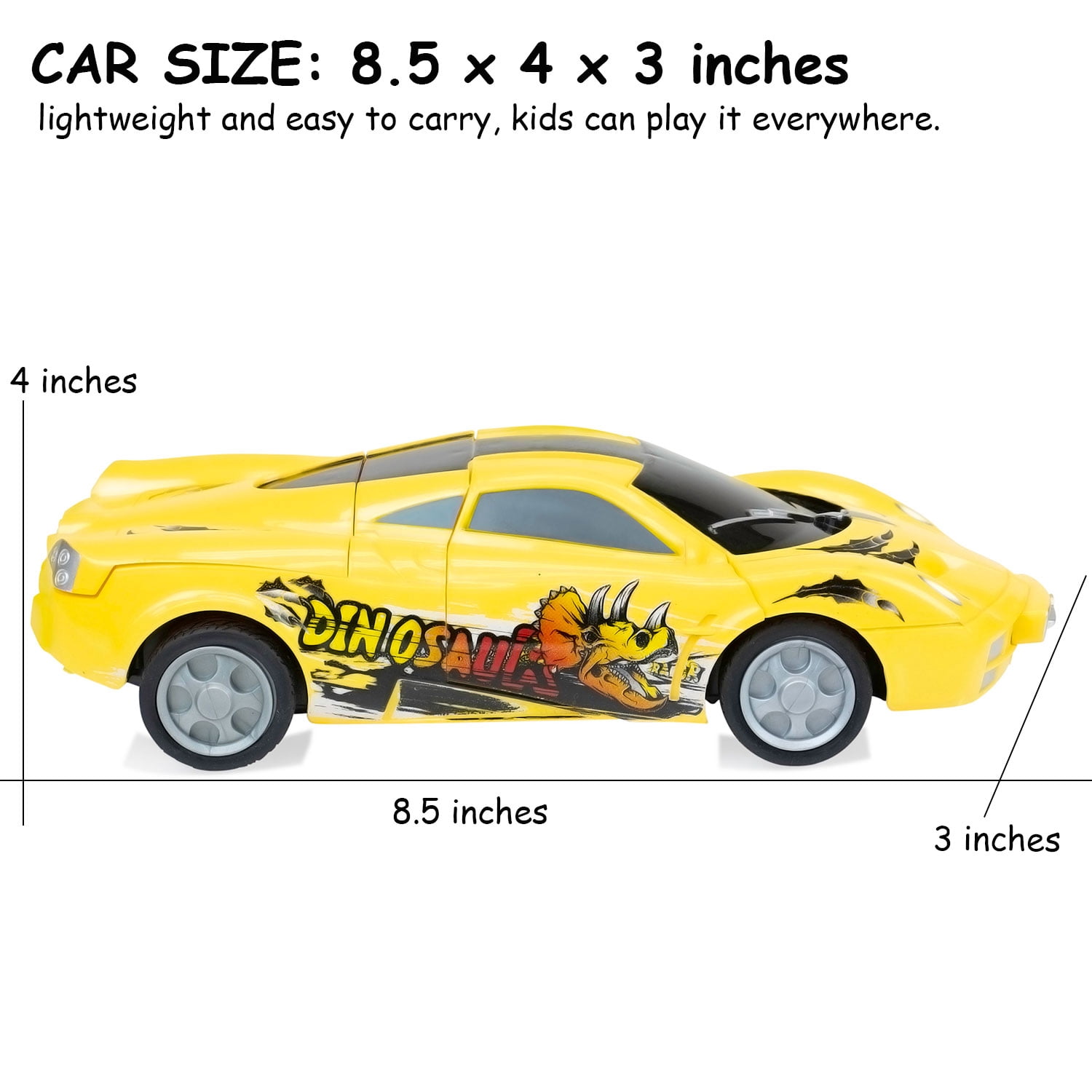 RC Car Toys for Kids, Remote Control Adventurous Fast Speedy Racer Car with Butterfly Doors Toy Gifts for Boys Girls