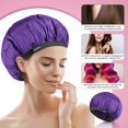 thumbnail image 3 of Gorro de calor inalámbrico para acondicionamiento profundo: gorro de calor seguro para microondas para cocinar al vapor, terapia de calor para el cabello, interior de semillas de lino para una máxima, 3 of 5
