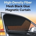 thumbnail image 3 of 2-Pack Magnetic Car Window Sun Shades – Front Side Sunshade for Driver & Passenger, Half Blackout & Mesh Design, Blocks Heat, UV Rays & Glare, Universal Fit for Cars & SUVs, 3 of 7