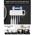 thumbnail image 7 of Sentryse Toothbrush Holders for Bathrooms, Electric Toothbrush Holder Wall Mounted with 5 Brush Slots Bathroom Accessories, 7 of 7