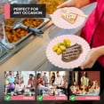 thumbnail image 5 of 750 Piece Pink & Gold Scalloped Plastic Dinnerware Set with Cutlery, Gold Rim, Party Use, 5 of 7