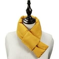 thumbnail image 3 of Duoif Neck Warmer, Adult Winter Solid Neck Outdoor Windproof and Warm down Cotton Scarf for Men Yellow, 3 of 3