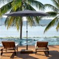 thumbnail image 6 of C-Hopetree 10 ft Outdoor Patio Market Table Umbrella with Fiberglass Rib Tip and Tilt, Anthracite, 6 of 7