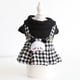 thumbnail image 5 of Autumn Winter Pet Clothing Plaid Design Black Grey Color Cotton Skirt and Jumpsuits for Choice Warm Cotton Padded Pet Clothes ShopWise Round, 5 of 6