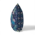 thumbnail image 2 of Peacock Paradise Indoor/Outdoor Pillow in Indigo 18x18, 2 of 5