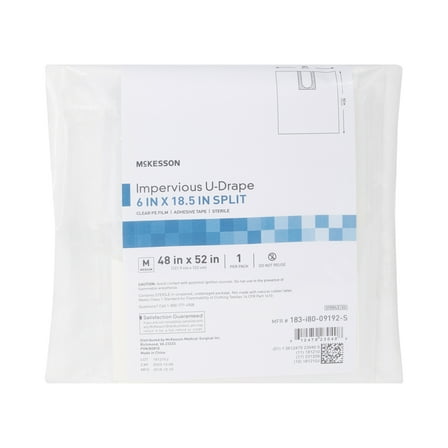 McKesson Orthopedic Drape Clear 52 W X 48 L Inch 183-I80-09192-S