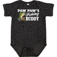 thumbnail image 3 of Inktastic Paw Paw's Fishing Buddy with White Text Boys Baby Bodysuit, 3 of 5