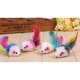 thumbnail image 4 of Juguetes de ejercicio interesantes para gatos y mascotas para resolver el aburrimiento Juguetes para gatitos y ratones con colas de plumas de colores, 4 of 6