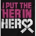 thumbnail image 2 of Breast Cancer Awareness Her in Hero Zip Hoodie Sweatshirt Women Brisco Brands S, 2 of 6