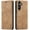 Brown, variant on QLTYPRI Case for Samsung Galaxy S24, Vintage PU Leather Wallet Case Card Slot Kickstand Magnetic Closure Shockproof Flip Folio Case Cover for Samsung Galaxy S24 - Brown