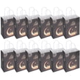 thumbnail image 3 of Juego de 12 piezas con asas de cuerda para embalaje de papel festivo y decoración artesanal Bolsas de regalo con forma de luna para Ramadán, 3 of 8