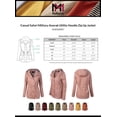 thumbnail image 2 of MixMatchy Women's Casual Safari Military Anorak Utility Hoodie Zip Up Jacket, 2 of 4