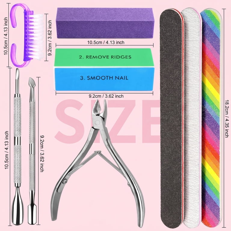 ODDPC Nail Care Kit, 9-Piece Purple Tool Set photo 7
