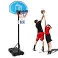 thumbnail image 2 of Ktaxon Portable Height Adjustable Basketball Hoop System, Kid's Junior, with Wheels, 29 In. Backboard, 2 of 14