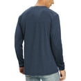 thumbnail image 5 of Iceglad Mens Premium Cotton Fashion Casual Crew Neck Long Shirts, 5 of 8