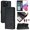 Black, variant on Flip case for GANGXUN Ulefone Note 20 Pro Wallet Case with Kickstand, Card Slots, RFID Block, Cat Design