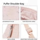 thumbnail image 4 of Women Bag Quilted Underarm Purse Trendy Handbag Adjustable Strap Armpit Bag Shopping Dating Bag Puffer Shoulder Bag Pink, 4 of 4