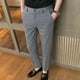 thumbnail image 4 of Pantalones de oficina holgados de negocios para hombre, pantalones casuales sueltos y finos de verano rectos, ropa de sastrería para hombre, venta barata de alta calidad Y2k, 4 of 5