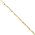 thumbnail image 5 of 18K Solid Yellow Gold 5mm Paperclip Cable Rolo Link Chain Belcher Necklace, 5 of 7