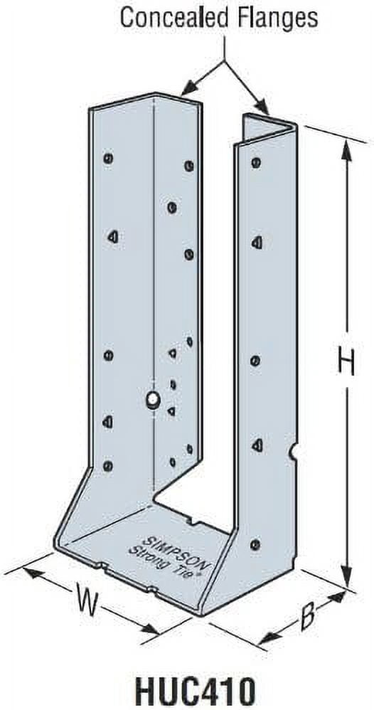 Simpson Strong-Tie Heavy Duty Joist Hanger Concealed Reverse Flange Z-Max - Z Hanger Bracket