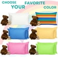 thumbnail image 4 of kinder Fluff Children Pillows (2X) - The Only Twin Pillows for Kids 300T Cotton Shell & Down Alternative Fill - Ideal Travel Pillows for Sleeping Kid, Bedding Set & Floor Cushions (16x24in - Pink), 4 of 9