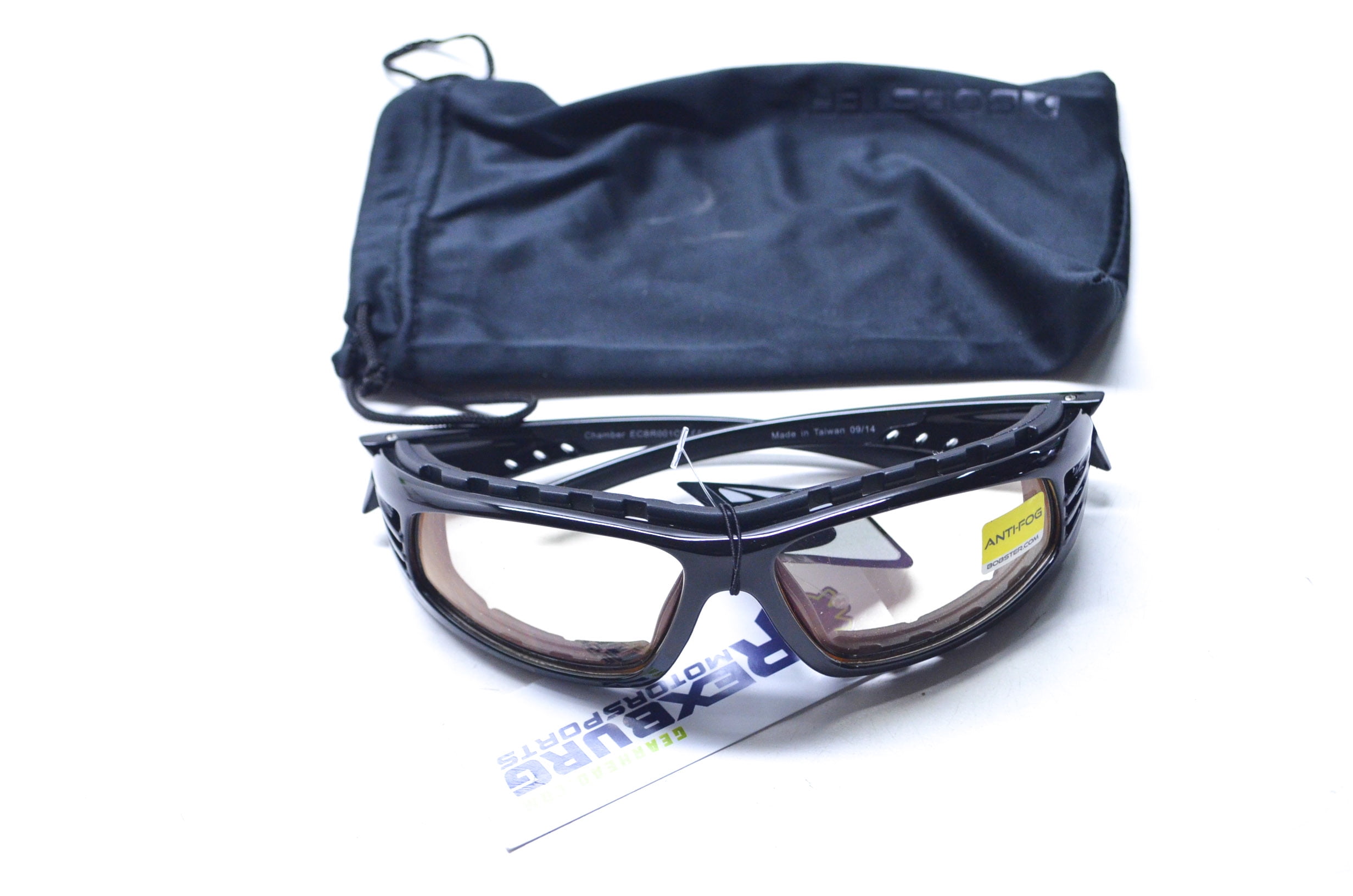 Bobster 26 4889 Glossy Black Chamber Sunglasses NOS Walmart