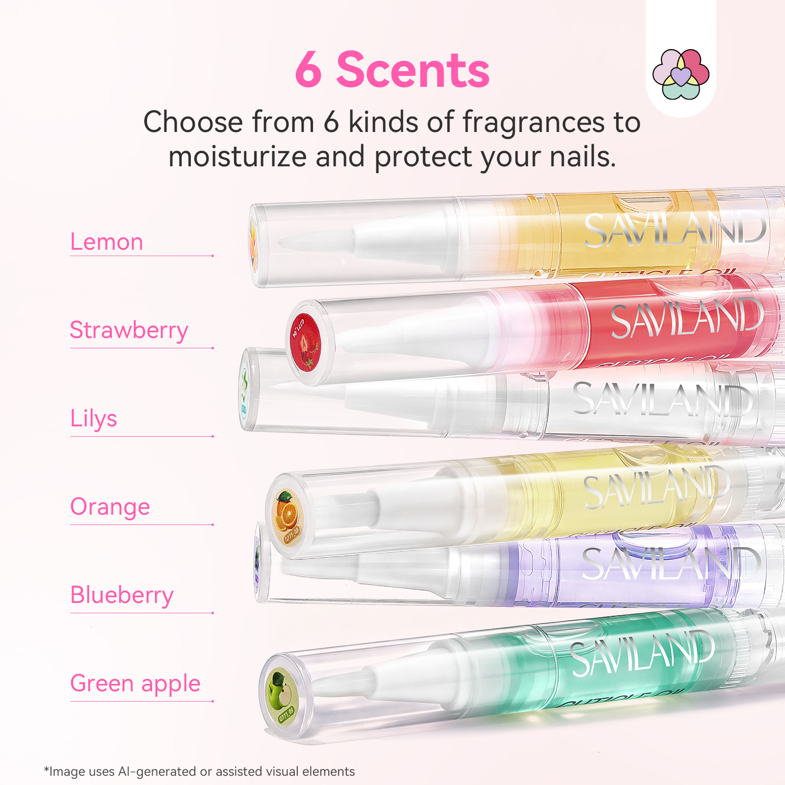 Saviland Cuticle Oil Pen Vitamin E, 6-Pack, 0.08 fl oz photo 8