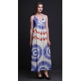 thumbnail image 2 of Bimba Tie-Dye Printed Adjustable Spaghetti Strap Long Maxi Dress Summer Beachwear-Small, 2 of 6