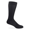 thumbnail image 3 of Jefferies Socks Mens Sheer Nylon Stripe Thick n Thin Mid Calf Dress Socks 3 Pair Pack, 3 of 4