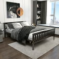 thumbnail image 3 of Costway Queen Wood Platform Bed with Headboard and Footboard Mattress Foundation, 3 of 11