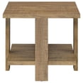 thumbnail image 2 of Dew 24 Inch Side End Table with Lower Shelf, Engineered Wood, Mango Brown, 2 of 9