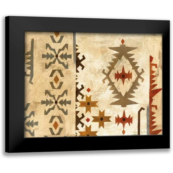 Vassileva, Silvia 14x12 Black Modern Framed Museum Art Print Titled - Southwest Design V
