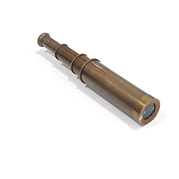 NAUTICALMART Brass Antique Pirated Telescope Nautical Handheld Telescope