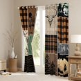 thumbnail image 3 of Homewish Cowgirl Cowboy Adult Black Out Curtains, Fashion Zebra Print Curtains Pack of 2 (42x63 Each), Southwestern Countryside Bedroom Curtains, Brown Green Black Out Curtains Room Decor, 3 of 6