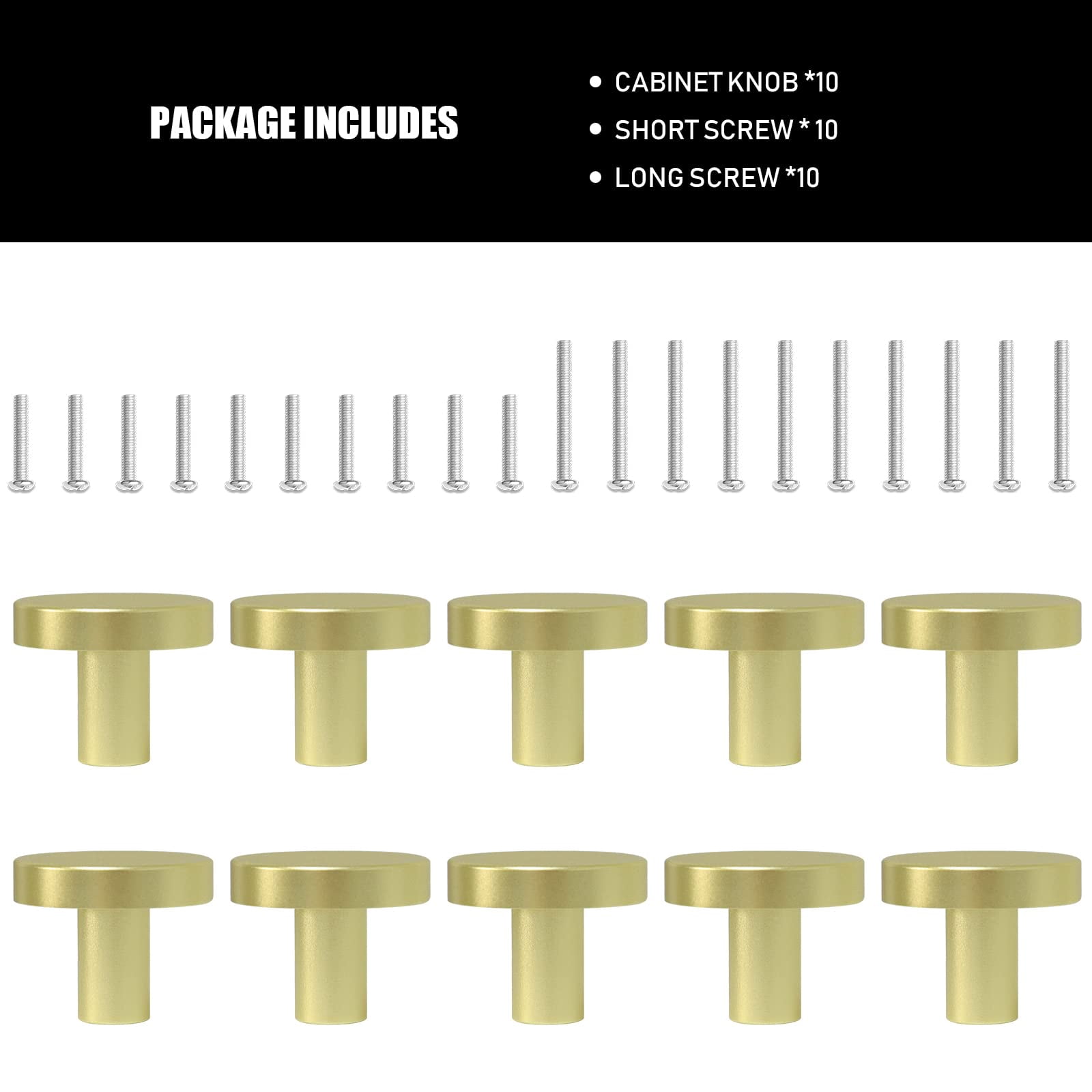 30 Packs Kitchen Cabinet Knobs Brushed Nickel Silver-Pull Hardware Handle,Drawer knobs for Kitchen Cupboard Door,Bedroom Dresser Drawerwith Long Short Screws