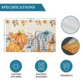 thumbnail image 6 of Orange Pumpkins Fall Placemats Set of 2, Thanksgiving Maple Leaf Rustic Washable Wipeable Table Mats for Dining Tables, Indoor Outdoor Kitchen Place Mats for Holiday Party Table Decor, 6 of 9