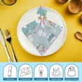 thumbnail image 6 of WYYP Bunnies Easter Eggs Pastel Colors Cloth Napkins for Farmhouse Party Dining Table Decor 4 PCS, 6 of 7