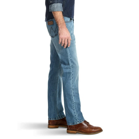 Wrangler - Wrangler Men's 5-Pocket Straight Leg Jeans, Regular Fit ...