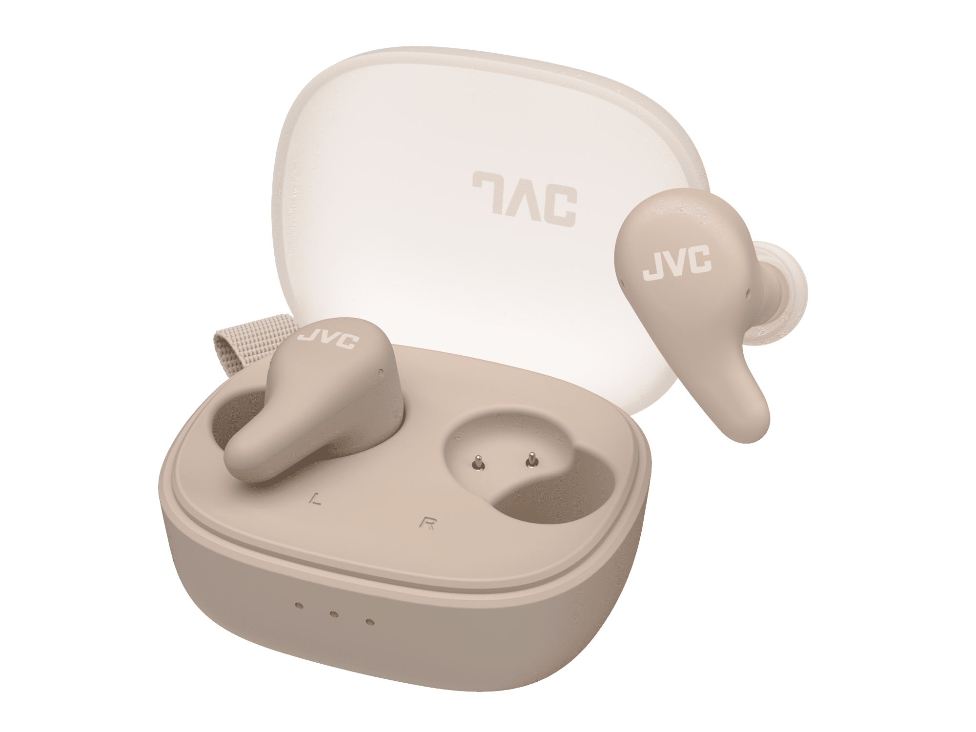 JVC Gumy Premium True Wireless Earbuds Noise Cancelling, Bluetooth 5.4 Headphones 26H Battery, ANC Ambient Mode, Gaming Low Latency, USB-C Case