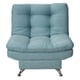 thumbnail image 1 of Sillón Individual Moderno Ocasional Reclinable 3 posiciones NORVAL estructura de madera patas metálicas tela de Lino, 1 of 9