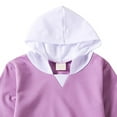 thumbnail image 5 of KPOPLK boys Zip Up Hoodie Sweatshirt, Signature Logo Design, Kangaroo Pockets, Made With Lightweight Fleece(3-4 Years,Purple), 5 of 6