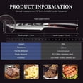 thumbnail image 6 of TVQUYET 6-Piece Steak Knives Set Wood Handle,4.5" Damascus Laser Stainless Steel Serrated Steak Cutting Knife for Kitchen and Restaurant, 6 of 8