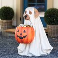 thumbnail image 2 of MAHAQI Halloween Candy Bowl Holder Ghost Trick Or Treat Resin Party Ornaments Easy To Assemble Decorations Gifts Dog, 2 of 5