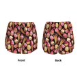 thumbnail image 2 of JUNZAN Ice Cream Cake Print Women's Athletic Gym Running Shorts with Phone Pockets - Workout Shorts-Small, 2 of 8