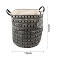 thumbnail image 4 of Bolsa de lavandería de tela de lona plegable de gran tamaño, cesto de lavandería, cesta de almacenamiento con asas, cesta de almacenamiento plegable Adepaton 2033651, 4 of 8