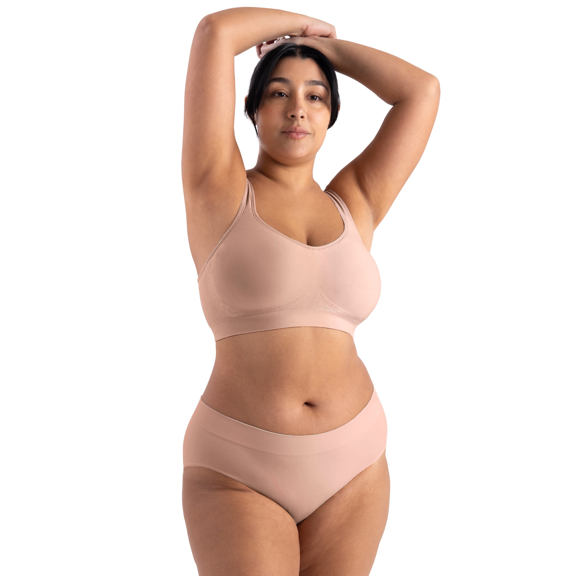 Truekind Comfort 3-Pack Ultra-Soft Brief – Seamless Full- Coverage Women's Panty, Buttery-Soft Second-Skin Feel, Sizes S to 4XL